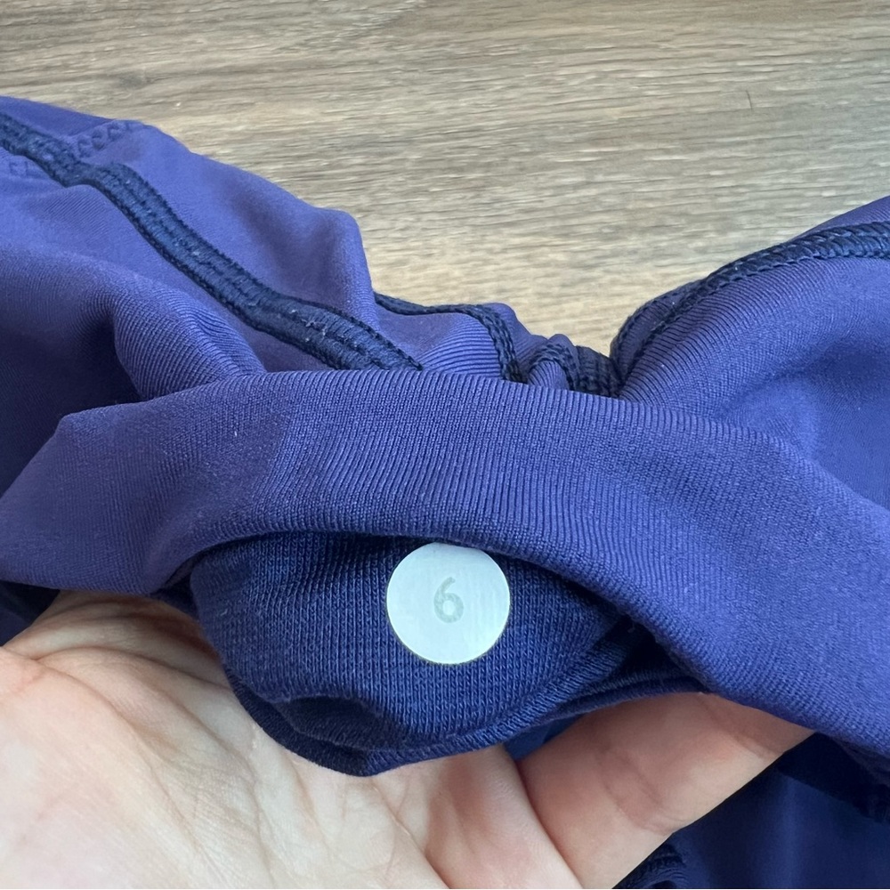 Lululemon All The Right Places Crop Leggings Purple Size 6 High Rise 24” Inseam - Picture 7 of 8